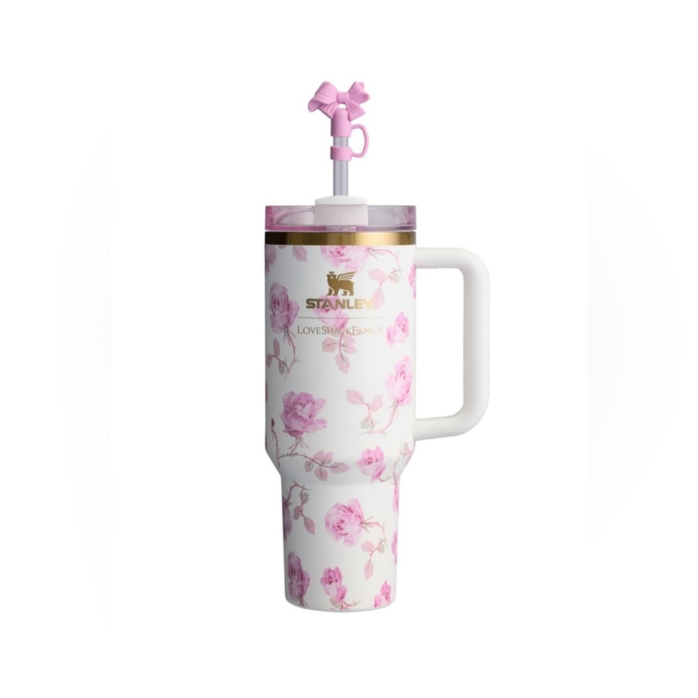 The Stanley X LoveShackFancy Quencher | 40 Oz RIBBON ROSA